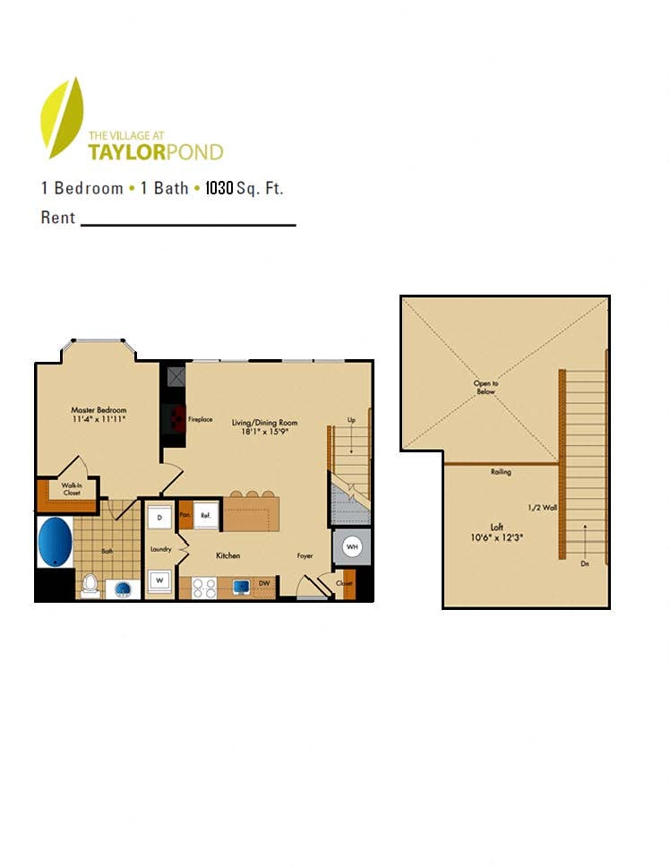 Floor Plan Image of Apartment Apt 3311